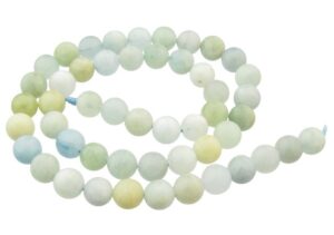 aquamarine round beads 8mm