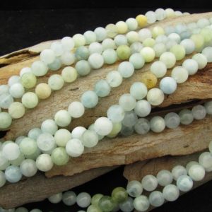 aquamarine round beads 8mm