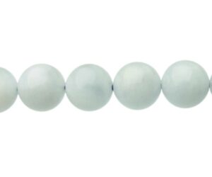 aquamarine 8mm round gemstone beads australia