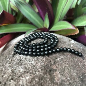 black tourmaline 4mm beads