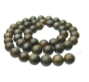 bronzite 8mm round gemstone beads