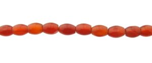 carnelian rice gemstone beads