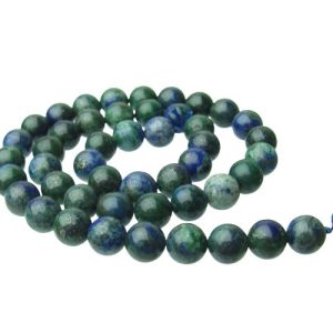chrysocolla 8mm round gemstone beads