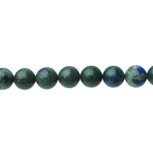 chrysocolla 8mm round gemstone beads