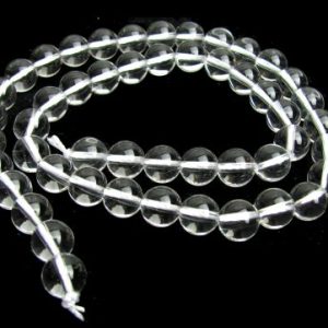Clear Quartz Natural Round gemstone beads 8mm