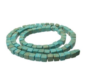 turquoise cube gemstone beads australia