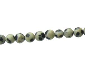 dalmatian jasper gemstone round beads 4mm