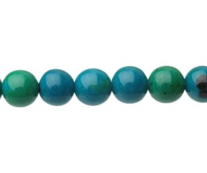 dyed chrysocolla 8mm round beads