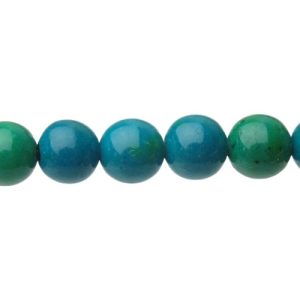 dyed chrysocolla 8mm round beads