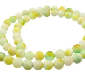 dyed jade 6mm round gemstone beads