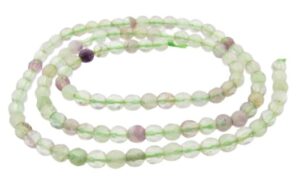faceted fluorite round beads 4mm