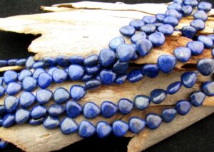 lapis lazuli heart beads