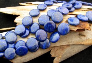 lapis lazuli large disc beads