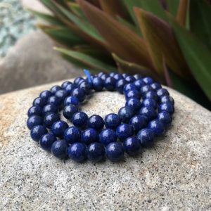 lapis lazuli gemstone round beads 6mm
