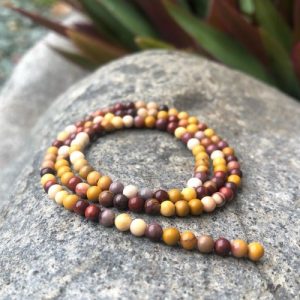 mookaite gemstone round tiny beads 3mm