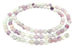 fluorite gemstone round beads 4mm