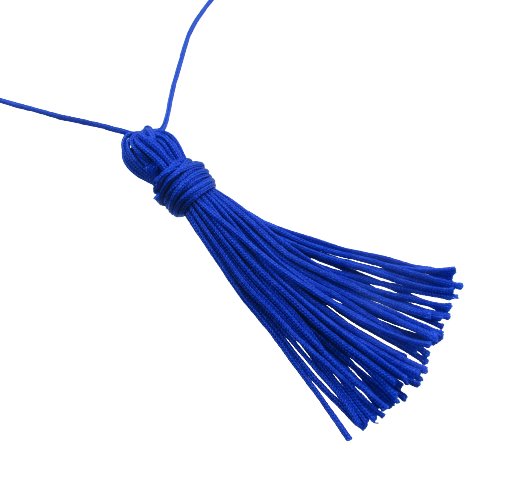 blue tassel tutorial diy