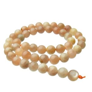 sunstone 8mm round gemstone beads Australia