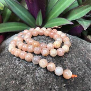 sunstone 8mm round gemstone beads Australia