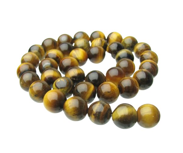 tiger eye gemstone round beads 10mm
