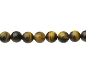 tiger eye gemstone round beads 10mm