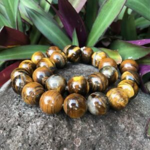 tiger eye 16mm round beads