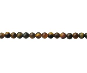 tiger eye 4mm round gemstone beads