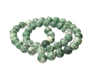 tree agate 8mm round gemstone beads