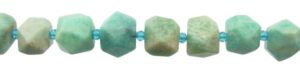 amazonite faceted nugget gemstone beads