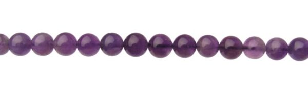 strand of Amethyst round beads 8mm