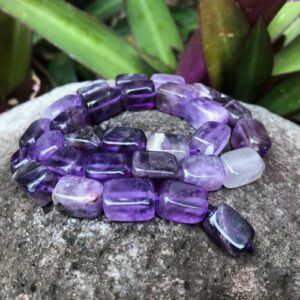 amethyst gemstone nugget beads natural crystals Australia