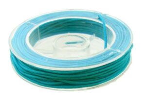 aqua blue green nylon cord for bead knotting