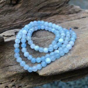 aquamarine gemstone round beads 4mm
