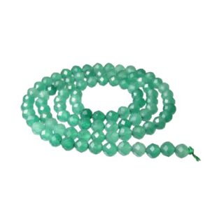 aventurine faceted 4mm gemstone beads
