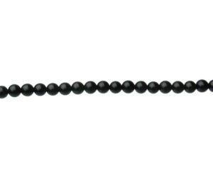 black onyx 4mm round gemstone beads