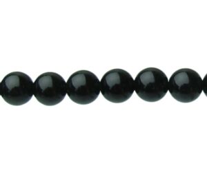 black onyx 6mm round gemstone beads