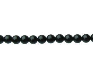 black onyx 6mm round gemstone beads