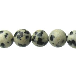 dalmatian jasper 6mm round beads