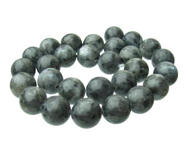 larvikite 14mm round gemstone beads natural