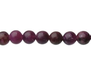 lepidolite 6mm round gemstone beads