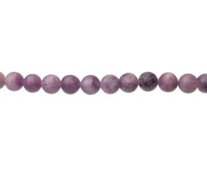 light lepidolite gemstone round beads 8mm
