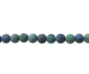 matte chrysocolla 6mm round gemstone beads