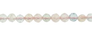morganite crystals faceted round 3mm beads