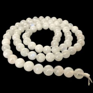 rainbow moonstone natural crystals 6mm australia beads