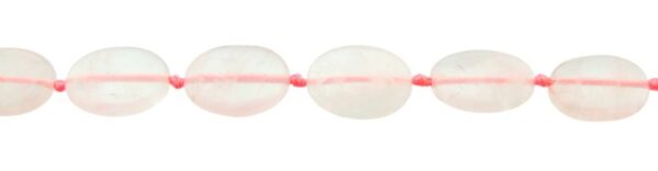 rose quartz oval beads gemstones