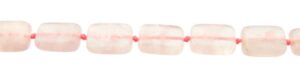 rose quartz rectangle gemstone beads