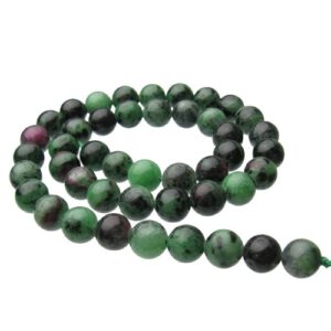 ruby zoisite 8mm round gemstone beads Australia
