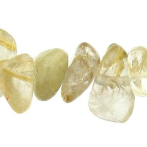 golden rutilated quartz chips