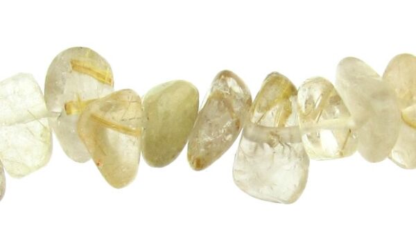 golden rutilated quartz chips