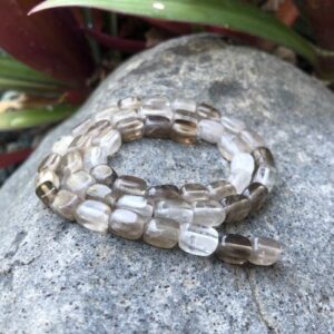 smoky quartz small nugget natural gemstone beads